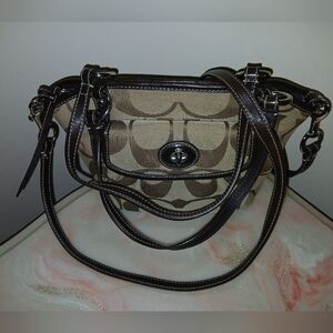 Coach Signature Leah  Small Swing Shoulder Bag F14661